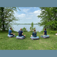 Load image into Gallery viewer, Modern Comfort Inflatable Meditation and Yoga Cushion Set by ZenGo ™  Indoor and Outdoor Use