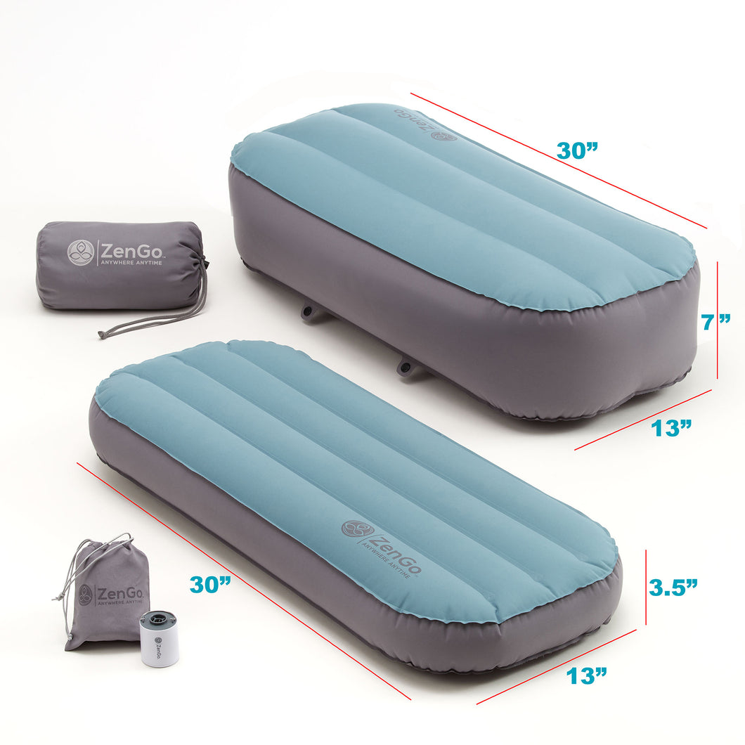 thumbnail image 2 of Air Meditator Inflatable Meditation Cushion – Adjustable 3-Chamber, Travel Pillow, Portable, Black 2 of 10