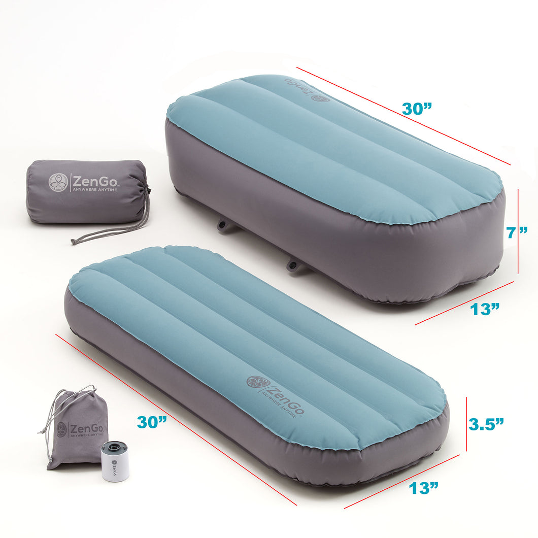 Modern Comfort Inflatable Meditation and Yoga Cushion Set by ZenGo ™  Indoor and Outdoor Use